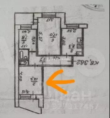 3-к кв. Крым, Симферополь ул. Бела Куна, 9 (60.0 м) - Фото 1