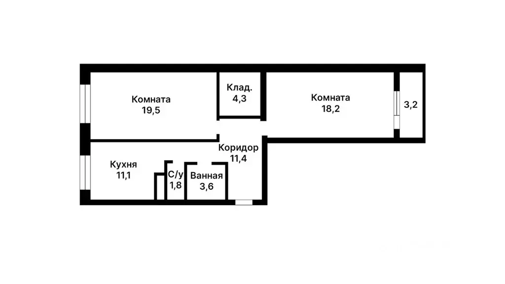 2-к кв. Московская область, Лобня Текстильная ул., 18 (69.8 м) - Фото 1
