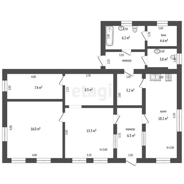 Дом в Платнировская, улица Красина, 30 (100 м) - Фото 1