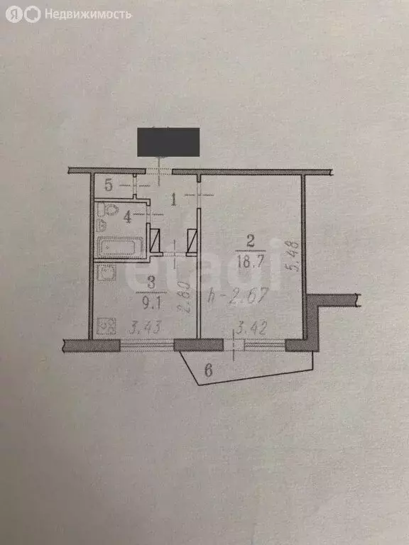 1-комнатная квартира: Омск, улица Дианова, 6 (36.5 м) - Фото 0