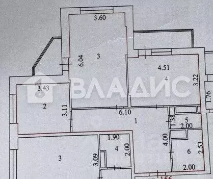 2-к кв. Владимирская область, Владимир ул. Лакина, 2Б (72.0 м) - Фото 1