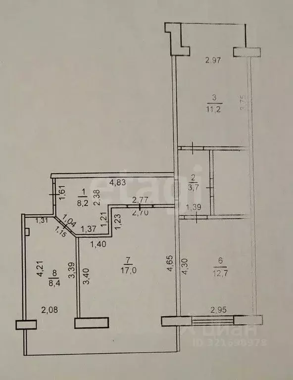 3-к кв. Оренбургская область, Оренбург ул. Чкалова, 52 (64.8 м) - Фото 1