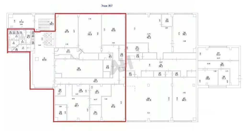 Офис в Москва ул. Кржижановского, 29к1 (300 м) - Фото 1