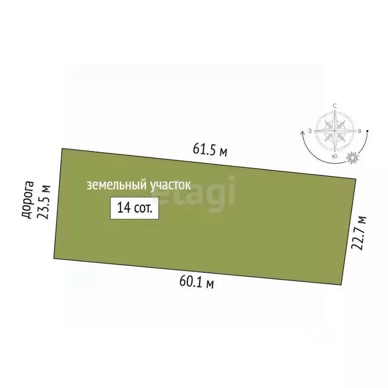 Участок в Владимирская область, Меленковский муниципальный округ, с. ... - Фото 2