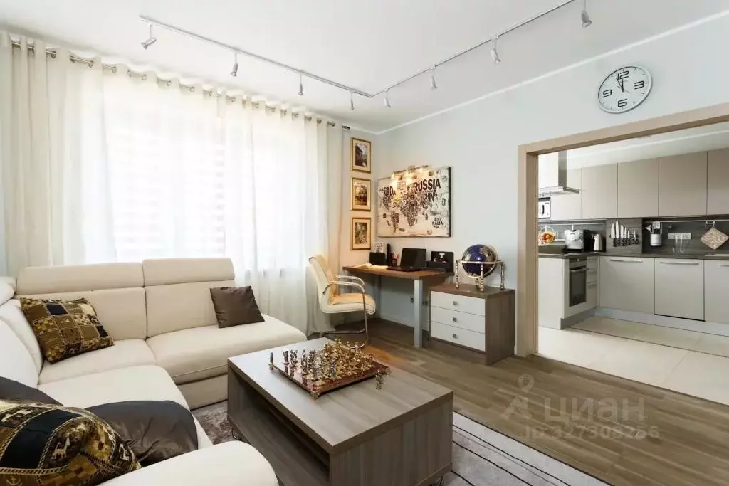 1-к кв. Калининградская область, Калининград Воздушная ул., 80 (45.0 ... - Фото 1