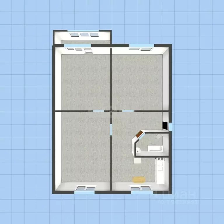 3-к кв. Адыгея, Майкоп ул. Карла Маркса, 10 (65.6 м) - Фото 1