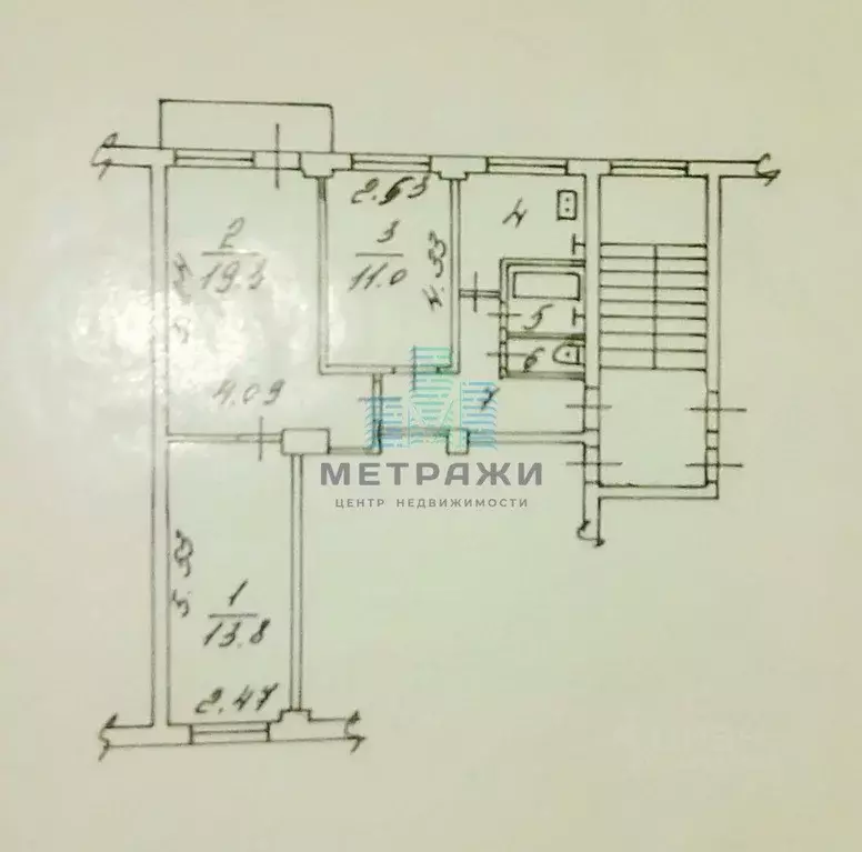 3-к кв. Калужская область, Калуга ул. Никитина, 47 (60.0 м) - Фото 2