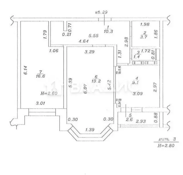 2-комнатная квартира: Анапа, улица Крылова, 13к3 (60.3 м) - Фото 0