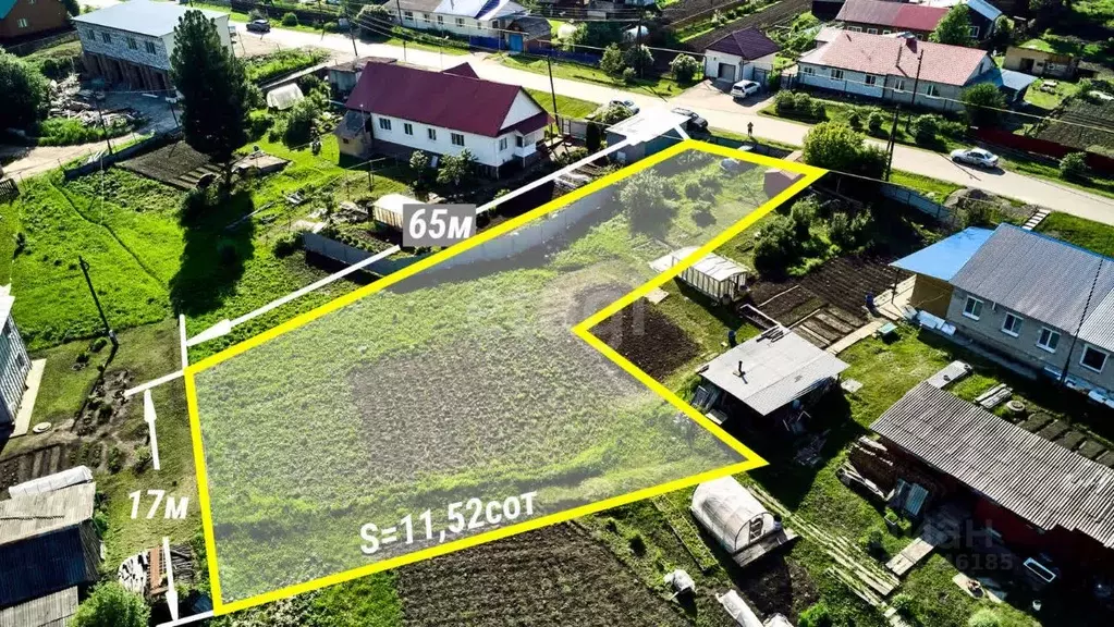 Участок в Томская область, Томский район, с. Корнилово ул. Рыкуна ... - Фото 1