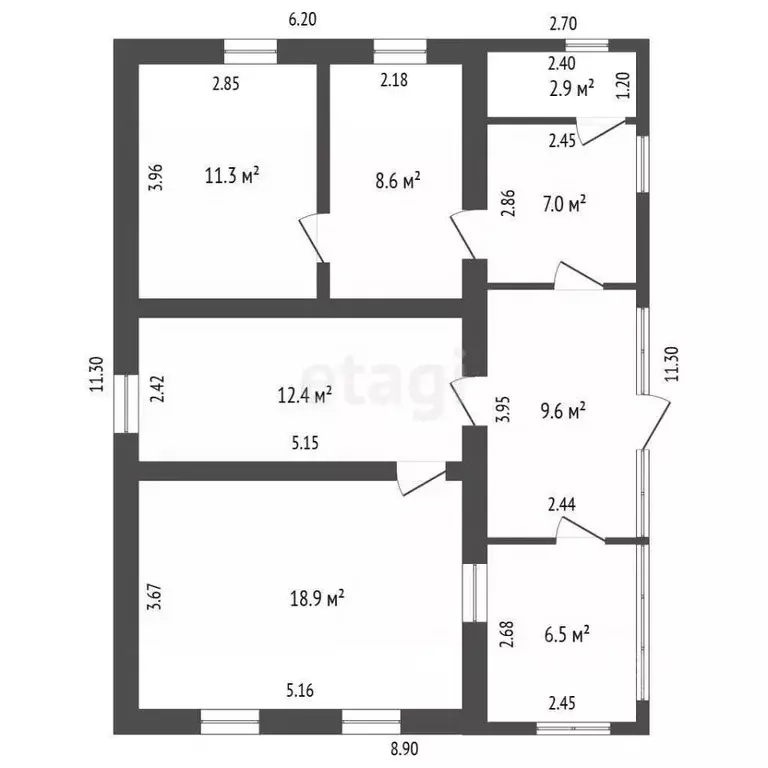 Дом в Крым, Кировский район, с. Абрикосовка ул. Курская, 4 (77 м) - Фото 2