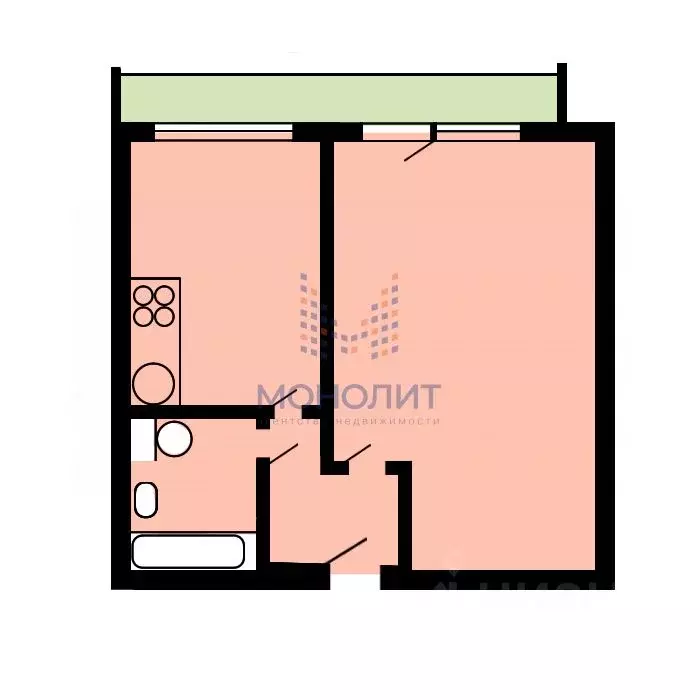 1-к кв. Москва ул. Островитянова, 43К2 (35.4 м) - Фото 1