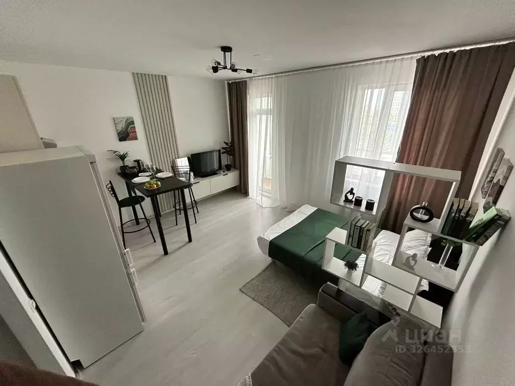 Студия Санкт-Петербург ул. Среднерогатская, 14к1 (28.0 м) - Фото 1