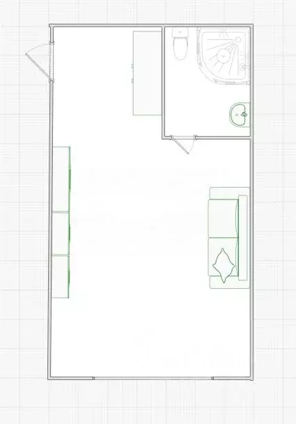 Комната Омская область, Омск Заозерный мкр, ул. Бородина, 44Б (18.1 м) - Фото 2