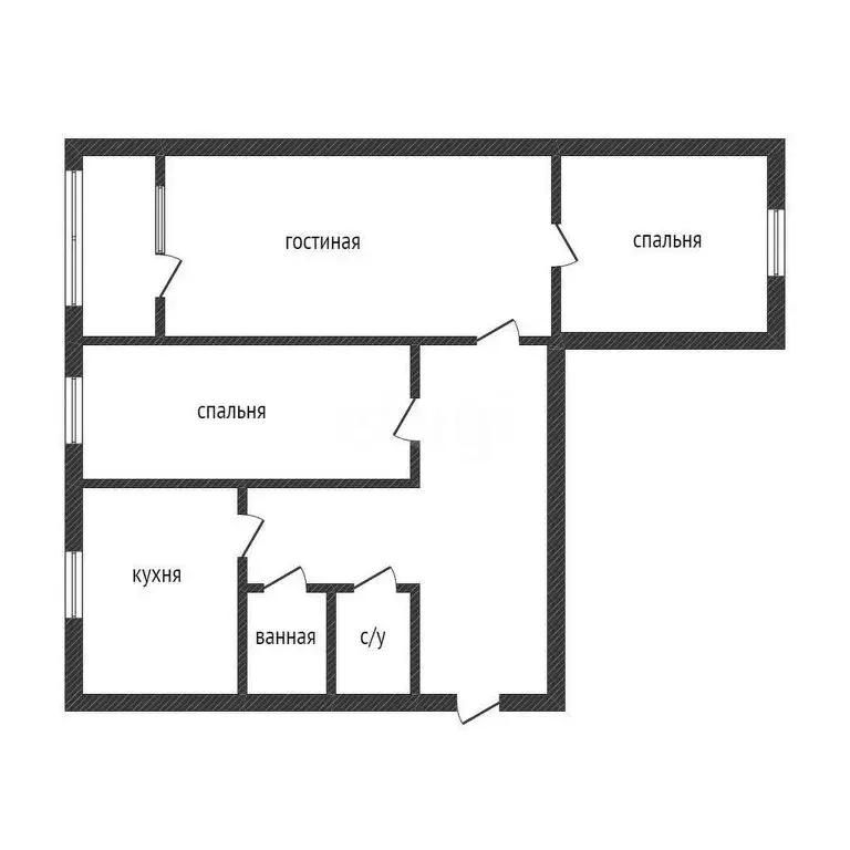3-комнатная квартира: Курган, улица Савельева, 18 (57.5 м) - Фото 0