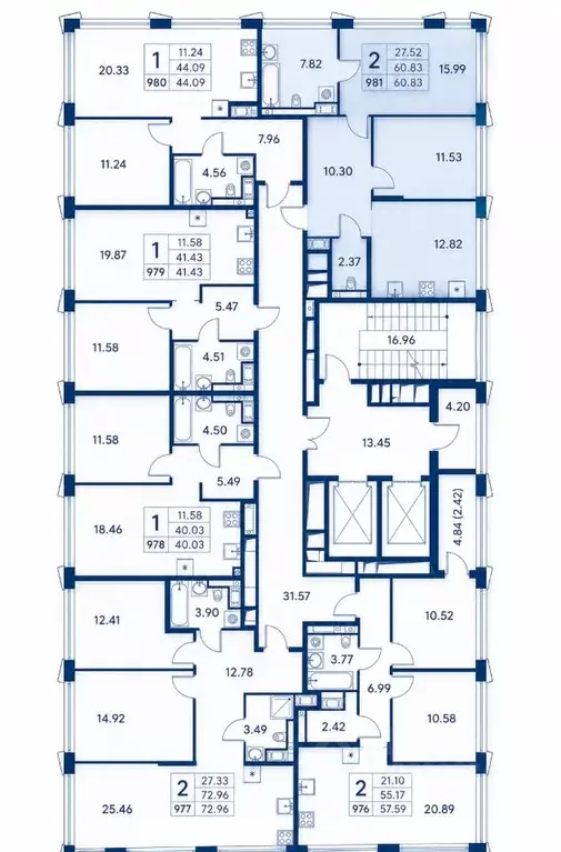 2-к кв. Санкт-Петербург ул. Челюскина, 10 (62.3 м) - Фото 1