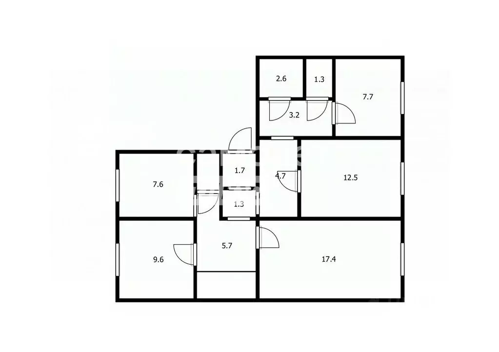 4-к кв. Кировская область, Киров Солнечная ул., 31 (77.2 м) - Фото 1