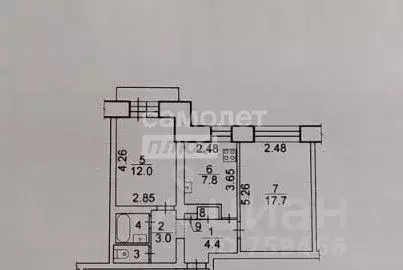 2-к кв. Новосибирская область, Новосибирск ул. Шмидта, 3 (49.5 м) - Фото 1