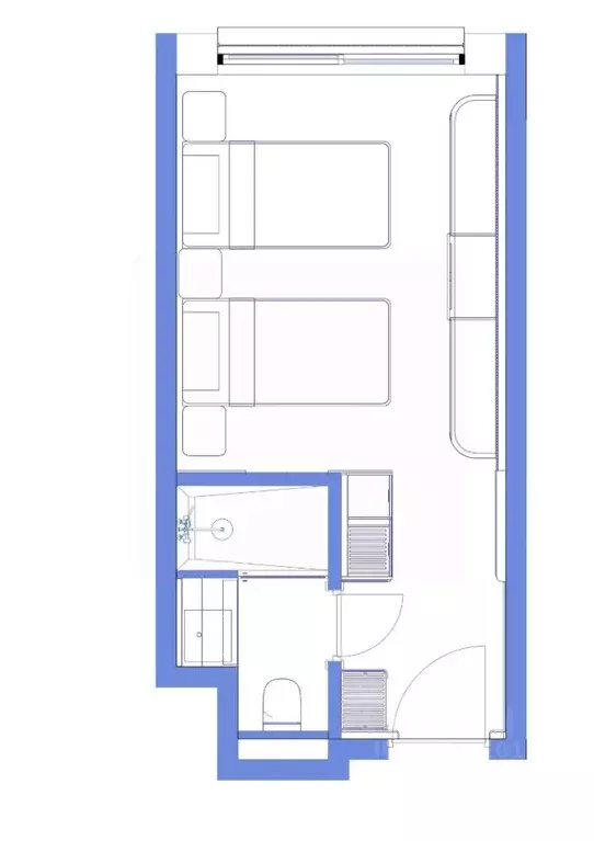 Студия Ставропольский край, Пятигорск ул. Леваневского, 3Д (21.1 м) - Фото 1