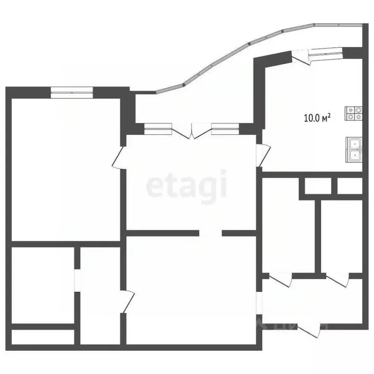 3-к кв. Московская область, Красногорск бул. Павшинский, 40 (86.0 м) - Фото 2