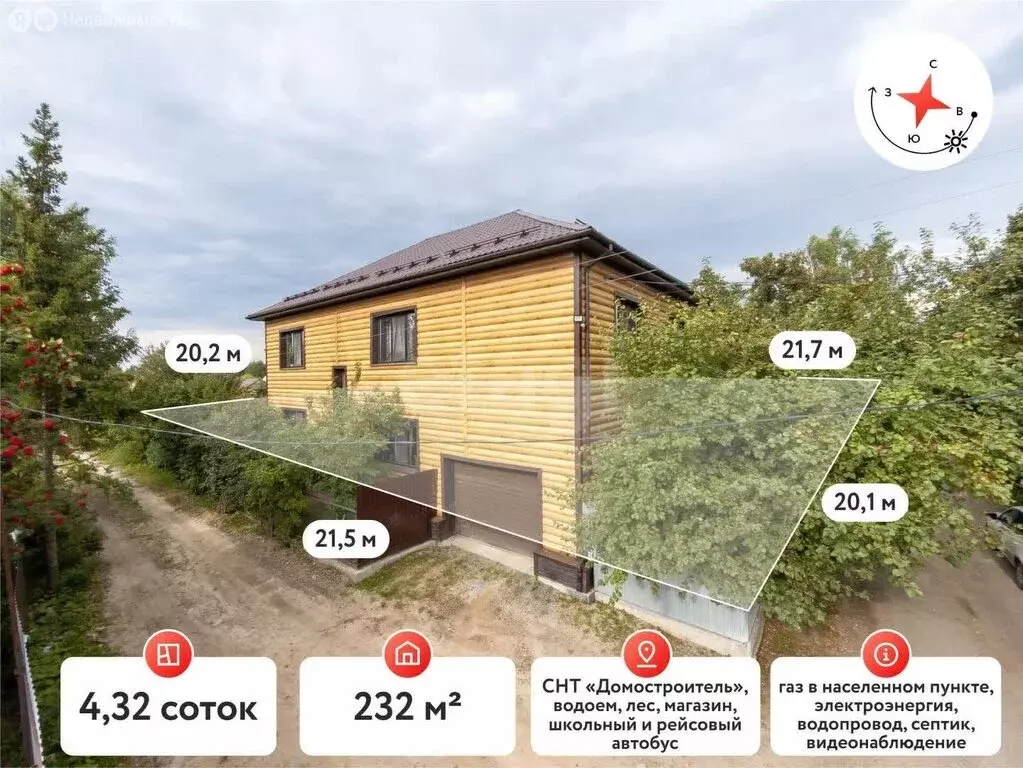 Дом в Тюмень, СНТ Домостроитель, улица Ромашка (128 м) - Фото 2