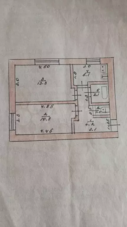 2-к. квартира, 39 м, 2/2 эт. - Фото 0