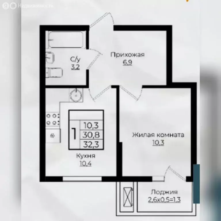 1-комнатная квартира: Краснодар, микрорайон Догма Парк, улица Марины ... - Фото 1