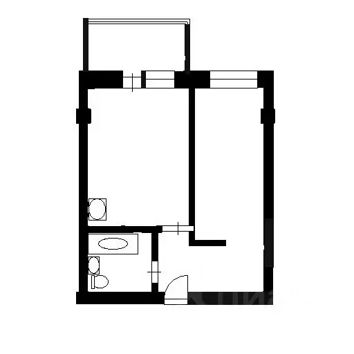 1-к кв. Новосибирская область, Новосибирск Красный просп., 310 (37.0 ... - Фото 2
