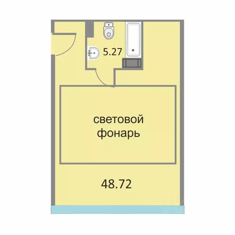 2-к кв. Санкт-Петербург Варфоломеевская ул., 6 (53.8 м) - Фото 0