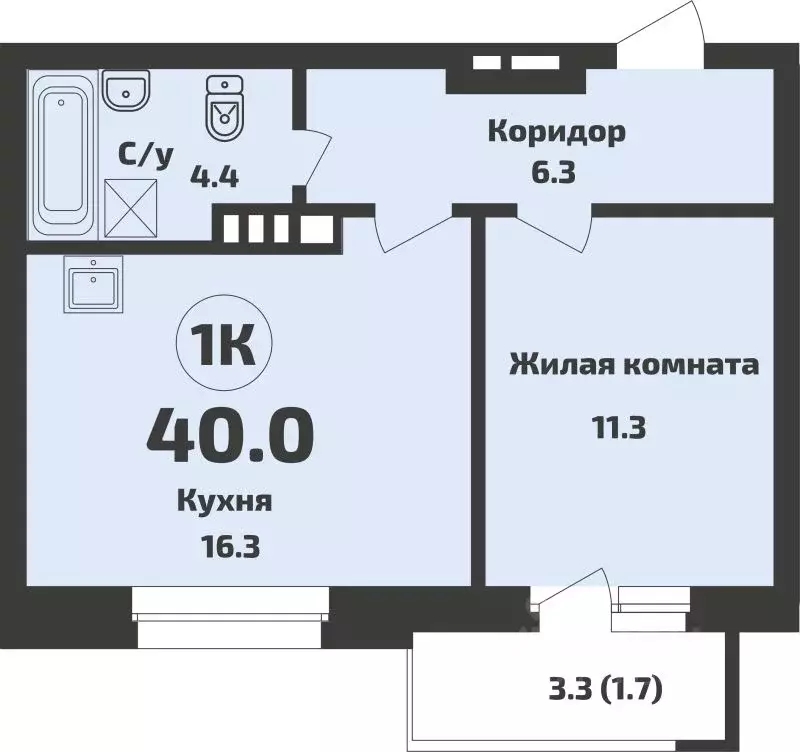 1-к кв. Новосибирская область, Новосибирский район, Станционный ... - Фото 1