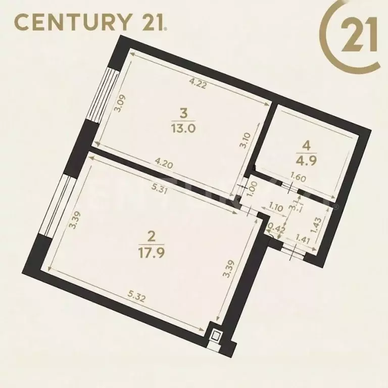 1-к кв. Санкт-Петербург Ремесленная ул., 15 (38.9 м) - Фото 2