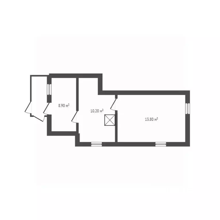 2-к кв. Брянская область, Брянск Вокзальная ул., 16 (43.7 м) - Фото 2