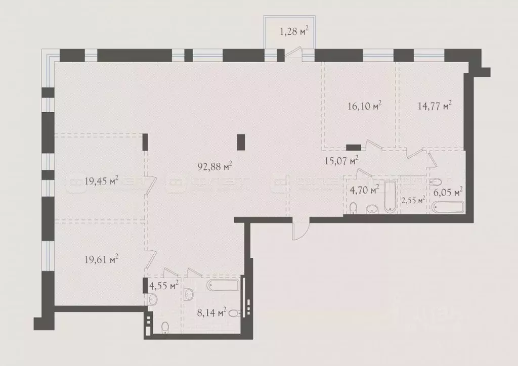 5-к кв. Татарстан, Казань ул. Бутлерова, 18 (204.0 м) - Фото 1