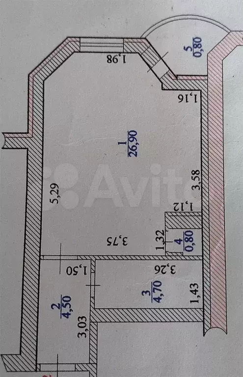 Квартира-студия, 39,5 м, 12/14 эт. - Фото 0