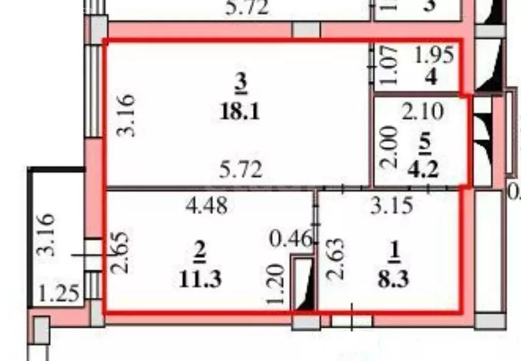 1-комнатная квартира: Липецк, улица М.И. Неделина, 3А (44 м) - Фото 1