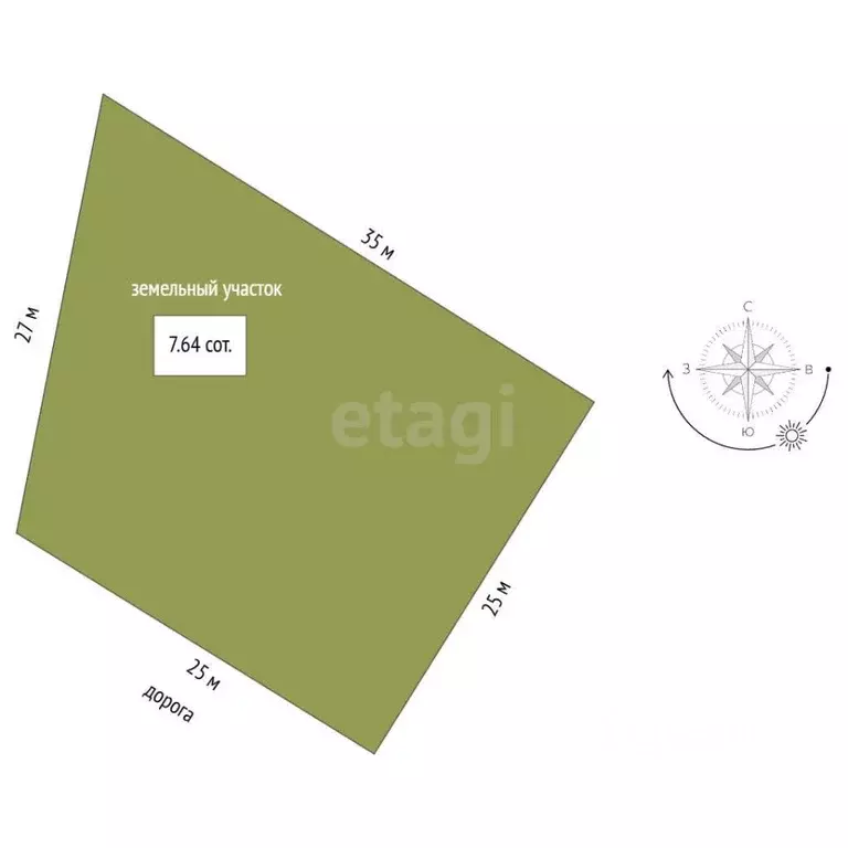 Участок в Вологодская область, Великоустюгский муниципальный округ, д. ... - Фото 2