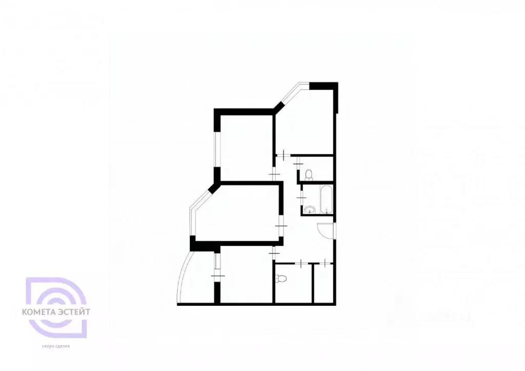 3-к кв. Московская область, Ленинский городской округ, Дрожжино пгт ш. ... - Фото 2