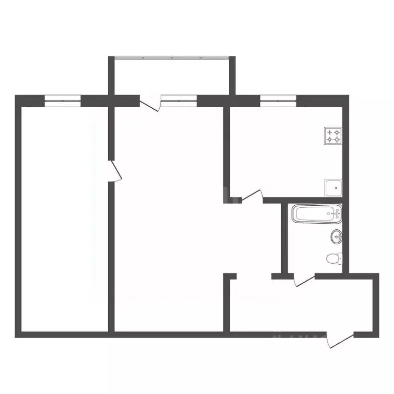2-к кв. Тюменская область, Тюмень проезд Геологоразведчиков, 40 (42.0 ... - Фото 2