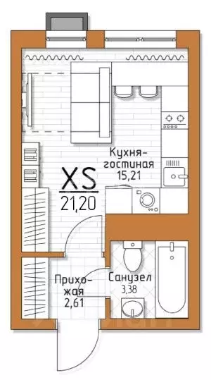 Студия Тульская область, Тула городской округ, пос. Молодежный 35 ... - Фото 2