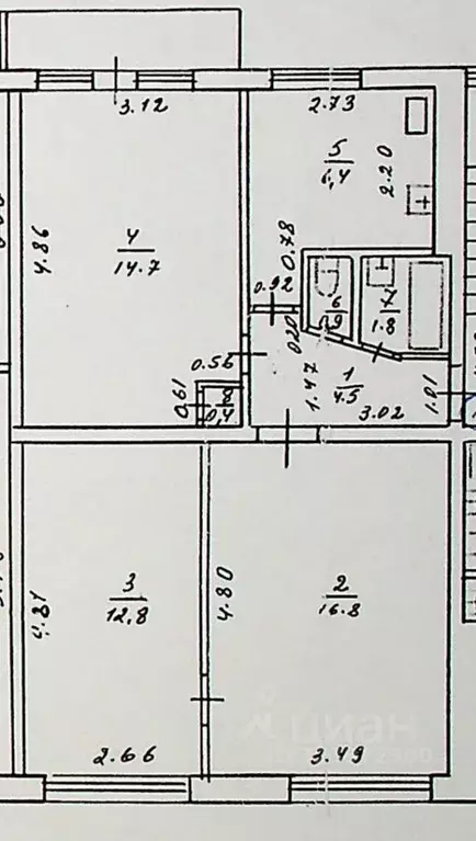 3-к кв. Тверская область, Конаково ул. Васильковского, 3 (58.0 м) - Фото 1