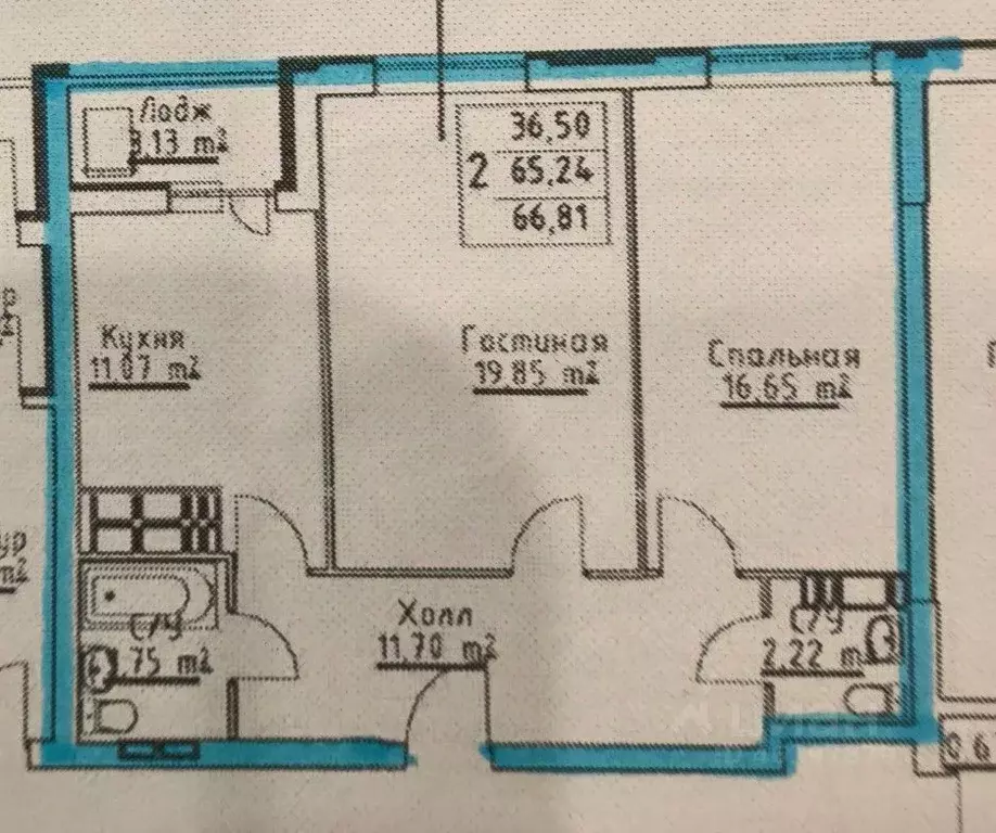 2-к кв. Самарская область, Самара Революционная ул., 101Вк2 (65.1 м) - Фото 2