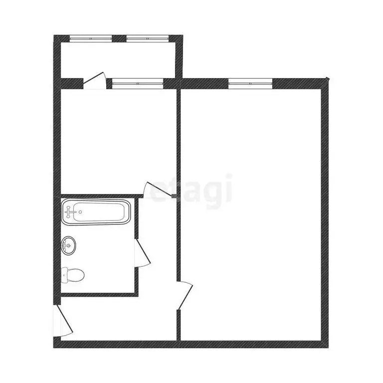 1-комнатная квартира: Кострома, улица Свердлова, 125А (37.7 м) - Фото 2