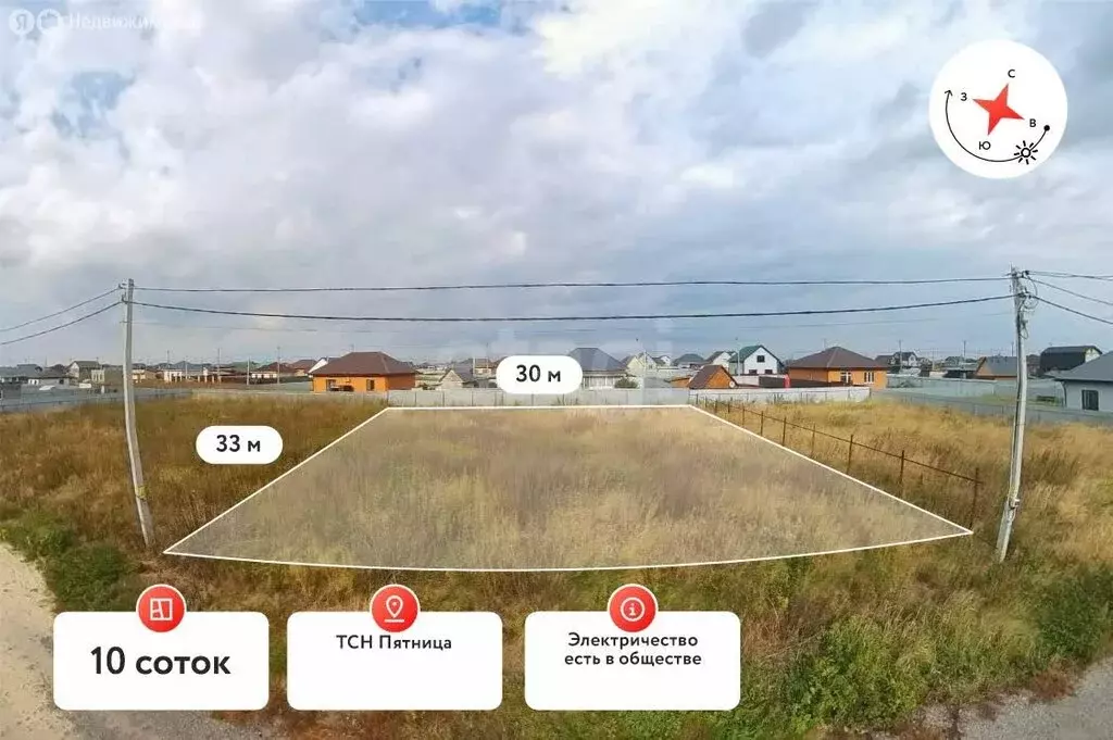 Участок в Тюменский муниципальный округ, ТСН Пятница, Купеческая улица ... - Фото 2