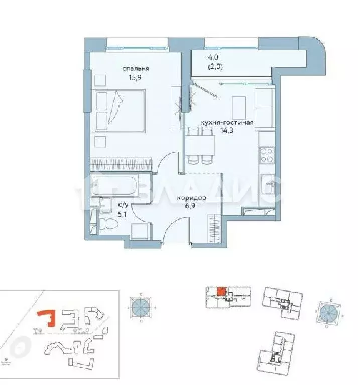 Продается 1-комнатная квартира - Фото 1