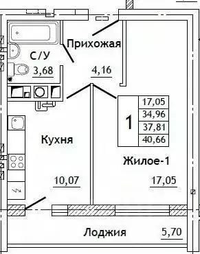 1-к кв. Смоленская область, Смоленский муниципальный округ, д. ... - Фото 1