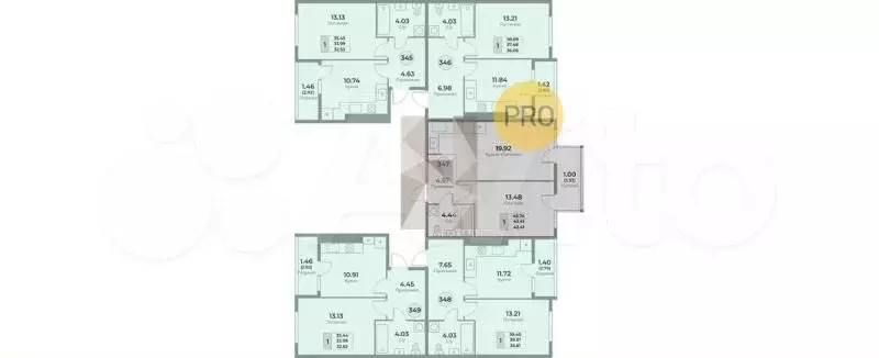 1-к. квартира, 37,5 м, 6/10 эт. - Фото 0