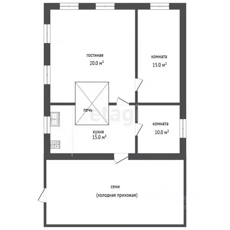 Дом в Свердловская область, Слободо-Туринский район, Усть-Ницинское ... - Фото 2
