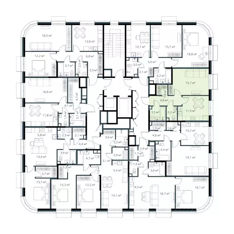 1-к кв. Приморский край, Владивосток Дом на Востоке жилой комплекс, ... - Фото 1