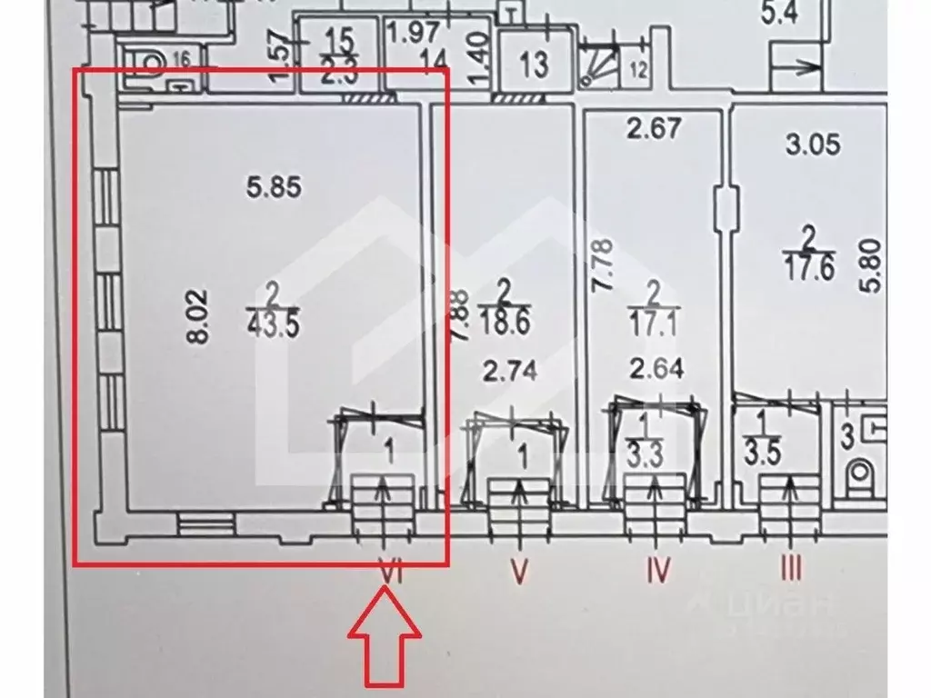 Торговая площадь в Москва Холодильный пер., 2 (46 м) - Фото 2