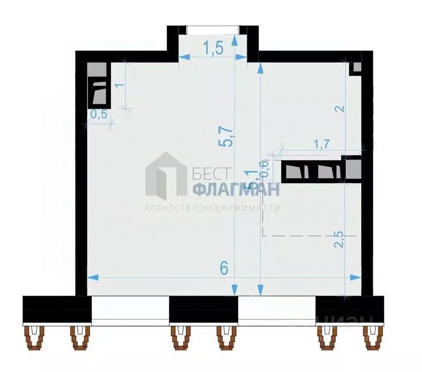 Помещение свободного назначения в Москва Выборгская ул., 18 (30 м) - Фото 2