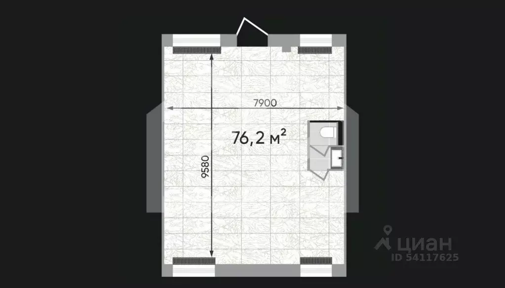 Торговая площадь в Москва Зорге 9 жилой комплекс, 9Ас4 (76 м) - Фото 2